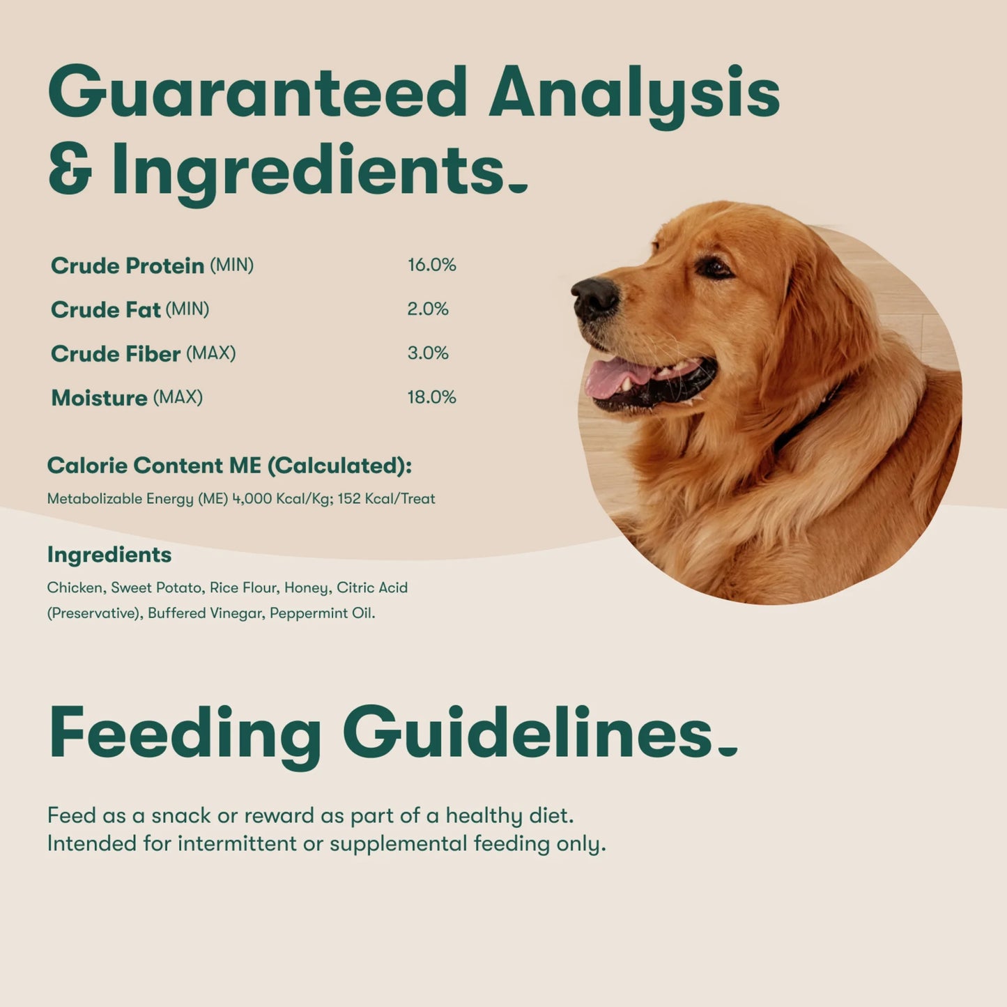 Chicken Flavor Dry Dental Treats for Medium Dogs, 8.8 Oz Bag, 7 Treats
