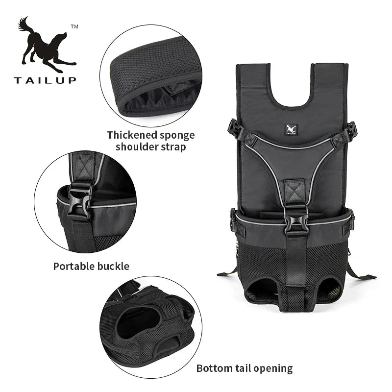 High Quality Dog Carrier Backpack Adjustable Pet Carriers Front Facing Motorcycle Pet Backpack Puppy Travel Bag Cycling Pet Bag