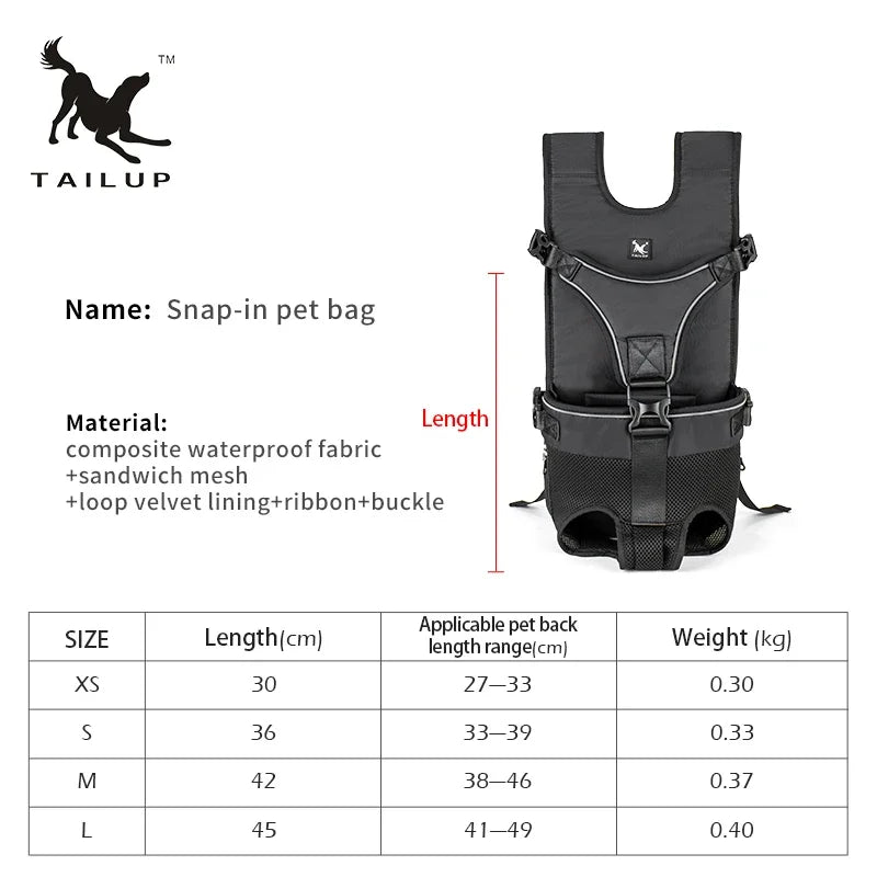 High Quality Dog Carrier Backpack Adjustable Pet Carriers Front Facing Motorcycle Pet Backpack Puppy Travel Bag Cycling Pet Bag
